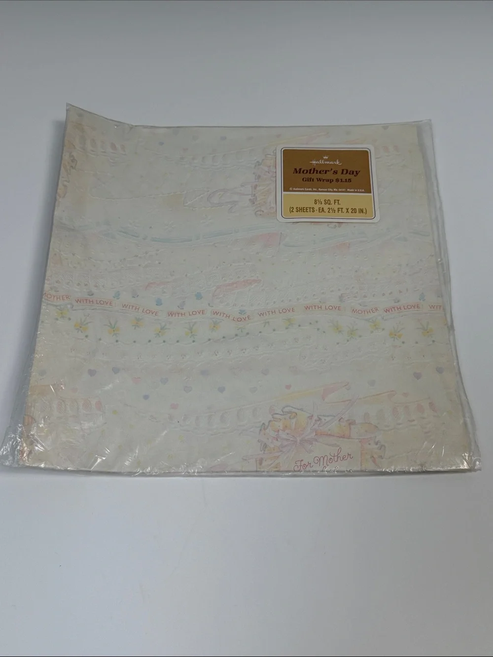 Vintage Gift Wrap Paper Bundle Lot of 6 Assorted Wrapping Paper
